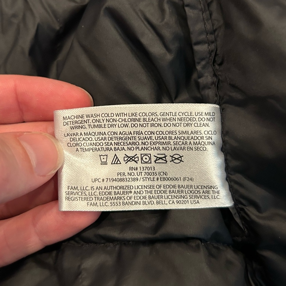 Eddie Bauer Women's Down 650 Lightweight Packable Puffer Jacket Size XL - Picture 7 of 9